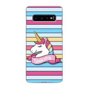 Чехол для Самсунг С10 Плюс - (Единорожки - Новинки) (AlphaPrint) (Unicorn)