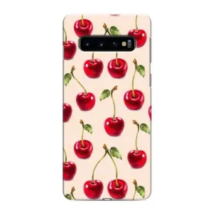 Чехлы с Фруктами для Samsung Galaxy s10 Plus (VPrint) (Вишня)