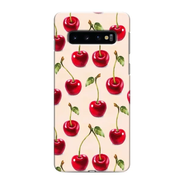 Чохол з принтом «Черешня» для Samsung Galaxy s10 Plus