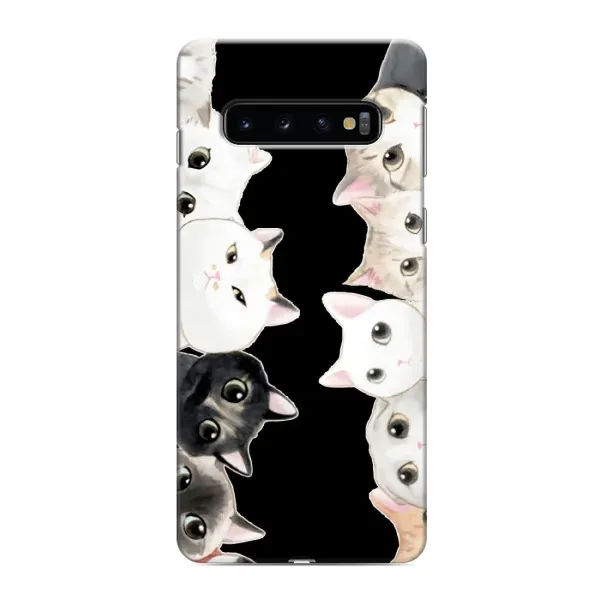 Чехол с принтом «Взгляд котов» для Samsung Galaxy s10 Plus