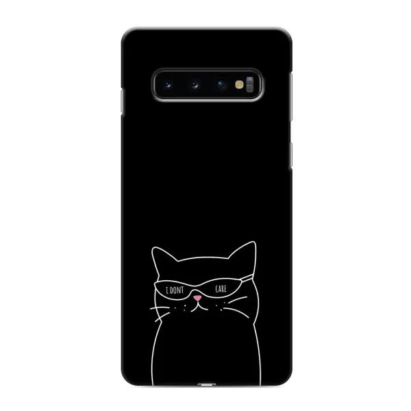 Чехол с принтом «Равнодушный кот» для Samsung Galaxy S10 Чехол с принтом «Равнодушный кот» для Samsung Galaxy S10