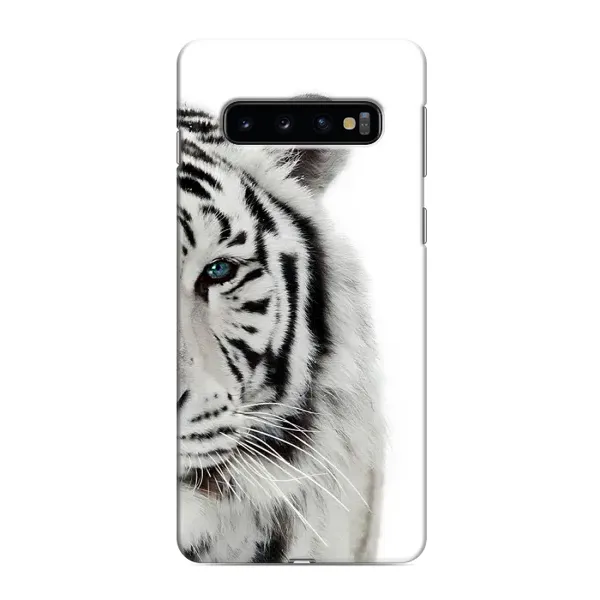 Чохол з принтом «Білий Тигр» для Samsung Galaxy S10