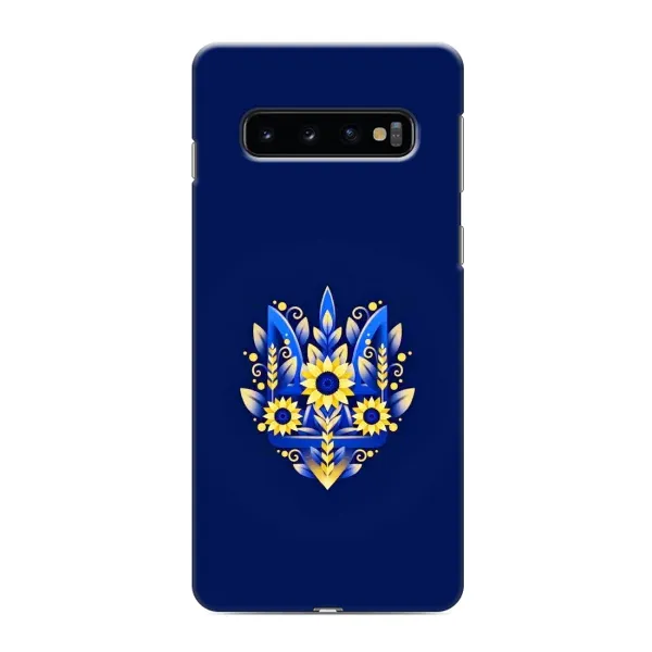 Чехол с принтом «Цветочный Герб» для Samsung Galaxy S10