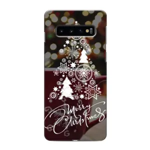 Різдвяні Чохли для Samsung Galaxy S10 (VPrint) (Ялинка яскрава)