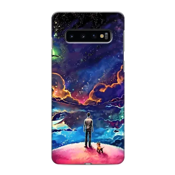 Чохол з принтом «Вид Галактики» для Samsung Galaxy S10