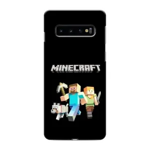 Чохол Майнкрафт на Samsung Galaxy S10 (AlphaPrint) Minecraft (герої Minecraft)