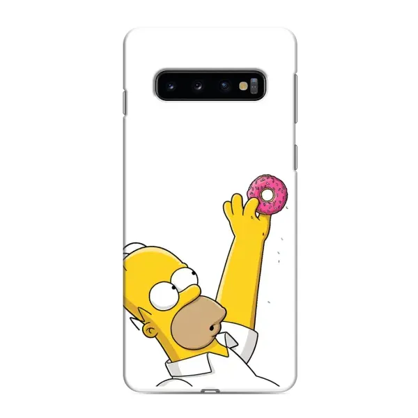 Чохол з принтом «Гомер з пончиком» для Samsung Galaxy S10