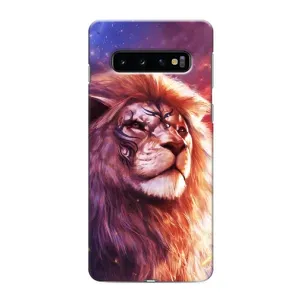 Чохол з картинкою ЛЕВ для Samsung Galaxy S10 (VPrint) (Красочний Лев)