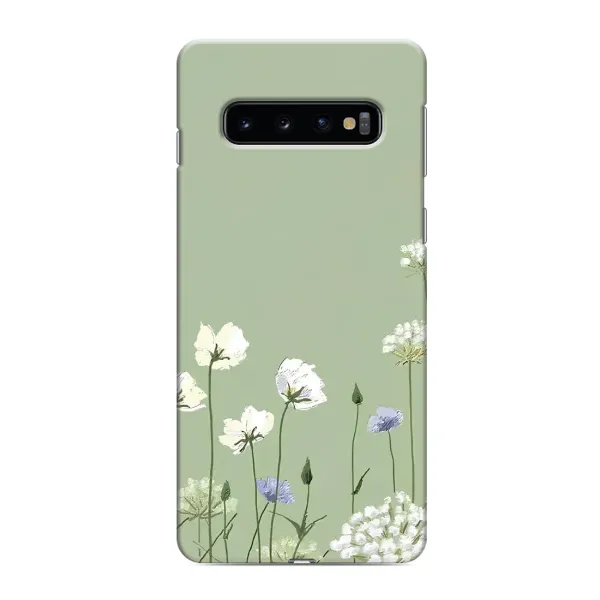 Чехол с принтом «Цветы на зеленом» для Samsung Galaxy S10