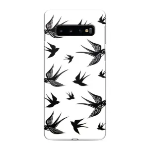 Чохол з пташками на Samsung Galaxy S10 (VPrint) (Ластівки)