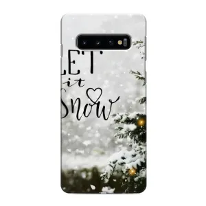 Новорічні, Святкові Чохли для Samsung Galaxy S10 - 2024 год (Let it snow)