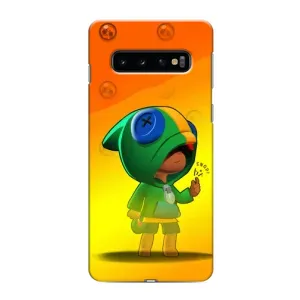 Чехол для Samsung Galaxy S10 Бравл Старс (VPrint) (Хлопчик Леон)