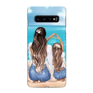 Чохол з друком для Samsung Galaxy S10 - (Мама з дитинкою) (AlphaPrint) (Мама з донькою)
