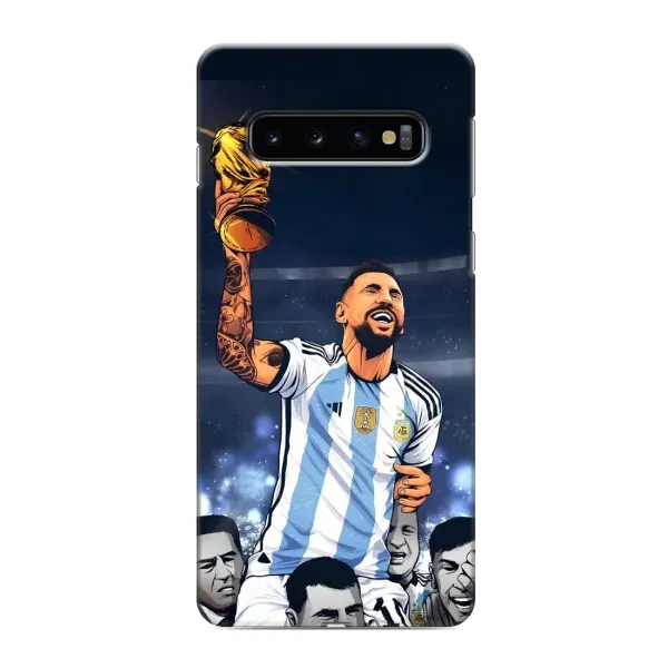 Чехол с принтом «Месси с кубком» для Samsung Galaxy S10