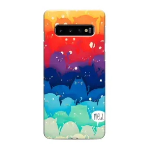 Чохол на Самсунґ Ґелексі S10 з Котиками (VPrint) (Mew)
