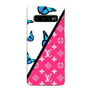 Бренднові Чохли для Samsung Galaxy S10 - (PREMIUMPrint) (Мода LV)