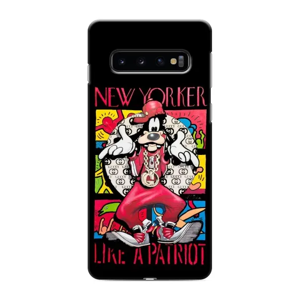 Чохол з принтом «Мультяшний Волк» для Samsung Galaxy S10