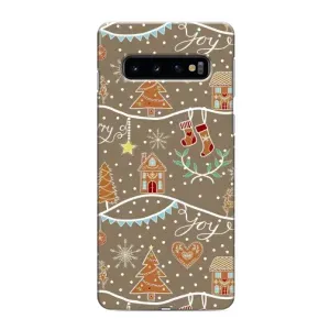 Новорічні, Святкові Чохли для Samsung Galaxy S10 - 2024 год (Новорічні пряники)