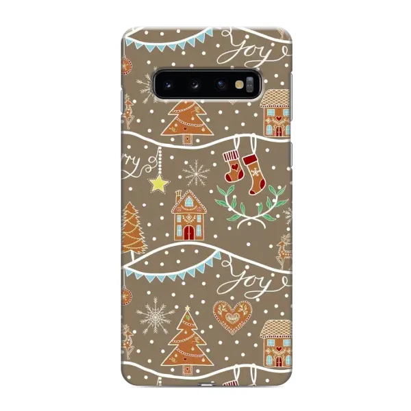 Чехол с принтом «Новогодние пряники» для Samsung Galaxy S10