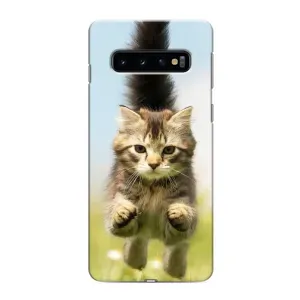 Чохли з Котиками для Samsung Galaxy S10 (VPrint) (Прижок кота)