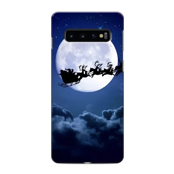 Чехол с принтом «Санта - луна» для Samsung Galaxy S10