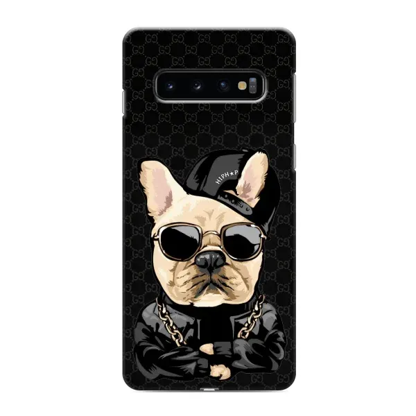 Чохол з принтом «Стильна собака» для Samsung Galaxy S10