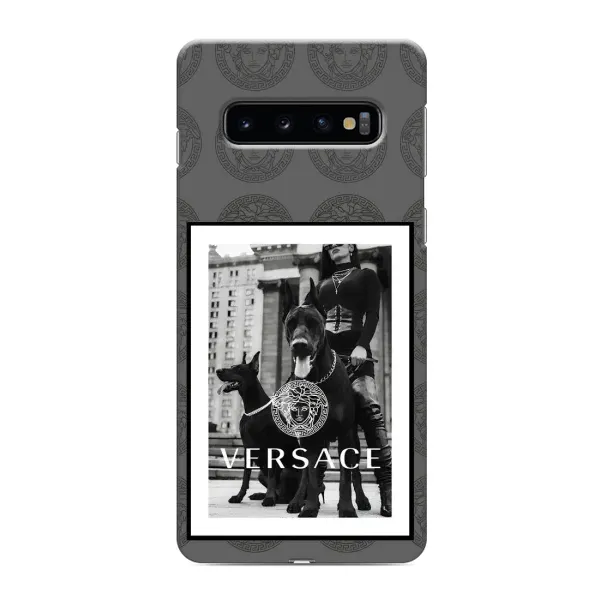 Чохол з принтом «Версаче» для Samsung Galaxy S10