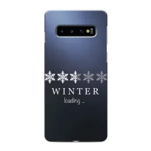 Зимні Чохли для Самсунґ Ґелексі S10 - прозорий фон (Winter loading)