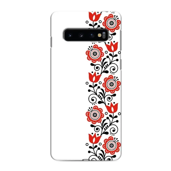 Чохол з принтом «Яскрава вишиванка» для Samsung Galaxy S10