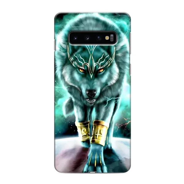 Чохол з принтом «Яскравий вовк» для Samsung Galaxy S10