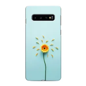 Чохли з квітами для Samsung Galaxy S10 (VPrint) (Жовта квітка)