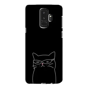 Чехол с рисунком кот на Samsung Galaxy S9 Plus G965 (Равнодушный кот)