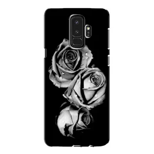 Чехол с картинкой (Стильные) для Самсунг Галакси S9 Плюс - (AlphaPrint) (Черная роза)