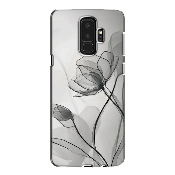 Чехол с принтом «Черные цветы» для Samsung Galaxy S9 Plus (G965) Чехол с принтом «Черные цветы» для Samsung Galaxy S9 Plus (G965)