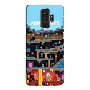 Чехол Майнкрафт на Samsung Galaxy S9 Plus G965 (AlphaPrint) Minecraft (фон Minecraft)
