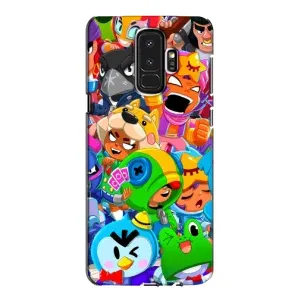 Чехол для Samsung Galaxy S9 Plus G965 Бравл Старс (VPrint) (Герої Бравл Старс)