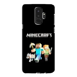 Чехол Майнкрафт на Samsung Galaxy S9 Plus G965 (AlphaPrint) Minecraft (герои Minecraft)