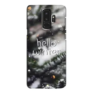 Новогодние, Праздничные Чехлы для Samsung Galaxy S9 Plus G965 - 2024 год (Hello winter)