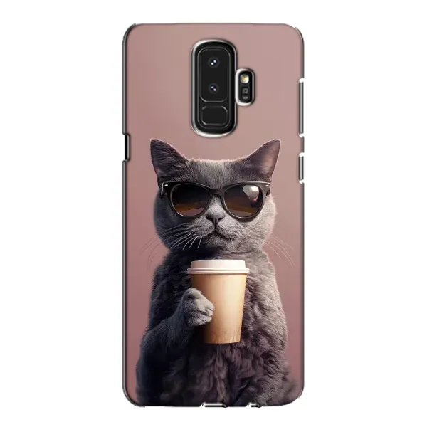 Чехол с принтом «Кот с кофе» для Samsung Galaxy S9 Plus (G965) Чехол с принтом «Кот с кофе» для Samsung Galaxy S9 Plus (G965)