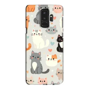 Чехол с рисунком кот на Samsung Galaxy S9 Plus G965 (Коллаж котов)