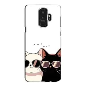 Чехол с рисунком кот на Samsung Galaxy S9 Plus G965 (Коты в очках)