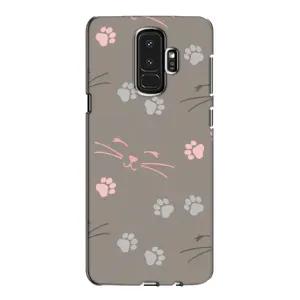 Чехол с рисунком кот на Samsung Galaxy S9 Plus G965 (Лапы и усы)