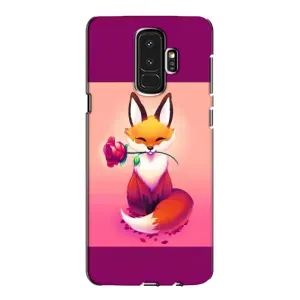 Чехлы с картинкой Лисички для Samsung Galaxy S9 Plus G965 (VPrint) (Лисичка с розочкой)