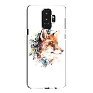 Чехлы с картинкой Лисички для Samsung Galaxy S9 Plus G965 (VPrint) (Лисичка в цветочках)