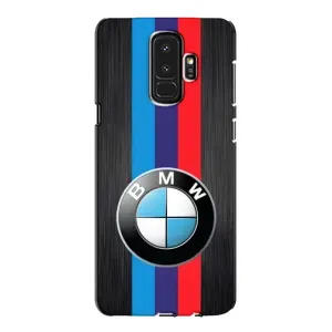 Чехол для Самсунг Галакси S9 Плюс - с принтом БМВ (AlphaPrint) (Лого BMW)