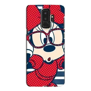Эксклюзивный чехол для Samsung Galaxy S9 Plus G965 (AlphaPrint - Мультяшные) (Маус в очках)