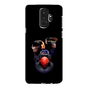 Чехол с Обезьянами Samsung Galaxy S9 Plus G965 - (AlphaPrint) (Три обезьяны)