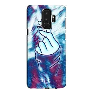 Чехол с принтом для Samsung Galaxy S9 Plus G965 (AlphaPrint - Знак сердечка) (Радужное сердце)