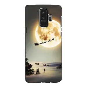 Новогодние, Праздничные Чехлы для Samsung Galaxy S9 Plus G965 - 2024 год (Санта на луне)