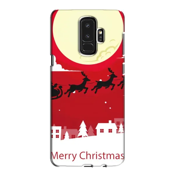 Чехол с принтом «Санта с оленями» для Samsung Galaxy S9 Plus (G965) Чехол с принтом «Санта с оленями» для Samsung Galaxy S9 Plus (G965)